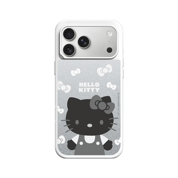 iPhone 17 Pro Max SolidX 白 - 三麗鷗-Hello Kitty - 簡約系列-黑白造型