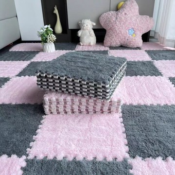 毛絨地毯 臥室客廳加厚接地墊 榻榻米牀邊毯 陽臺飄窗墊 家用毛絨墊子
