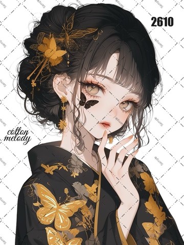 original sticker no.2610 人物貼紙 原創貼紙 原創人物貼紙 裝飾貼紙 cotton melody