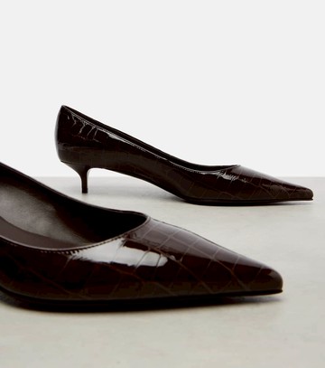 Jimmy Choo Amelia 35 croc-effect leather pumps