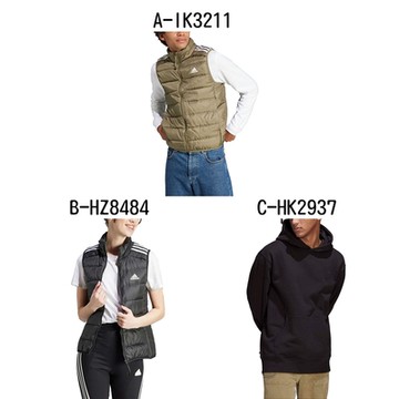 【Adidas 愛迪達】ESS 3S L DOWN V 運動背心 連帽長袖T恤 男女 A-IK3211 B-HZ8484 C-HK2937 D-IM4517 任選