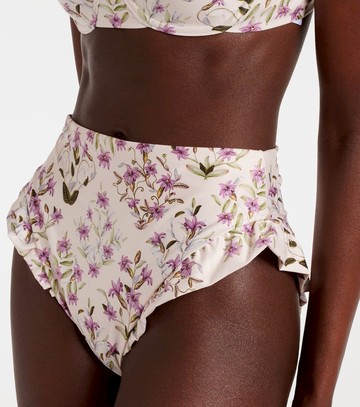 Agua by Agua Bendita Jengibre floral ruffled bikini bottoms