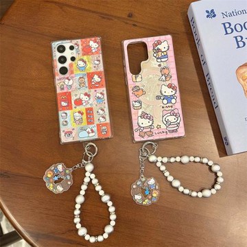 創意拼圖kitty貓適用三星S25Ultra手機殼S24Ultra錫紙紋保護套S23Ultra防摔殼S22Ultra全包S25+超薄卡通女款