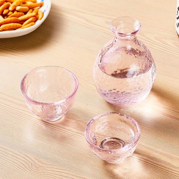 日本進口ADERIA津輕手工肉厚耐熱玻璃茶酒杯酒壺片口杯酒具套裝