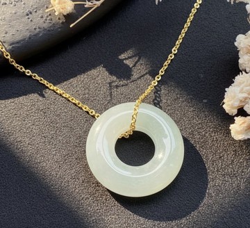 【願‧平安】冰種翡翠平安扣吊飾 | 天然緬甸玉翡翠A貨 | 送禮