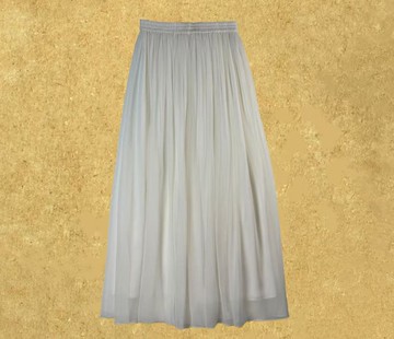 【羽裙】 新中式復古/桑蠶絲百搭半身裙