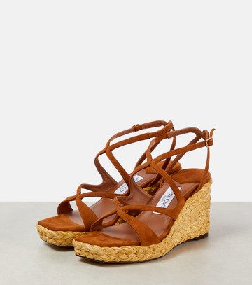 Jimmy Choo Ayla suede espadrille wedges