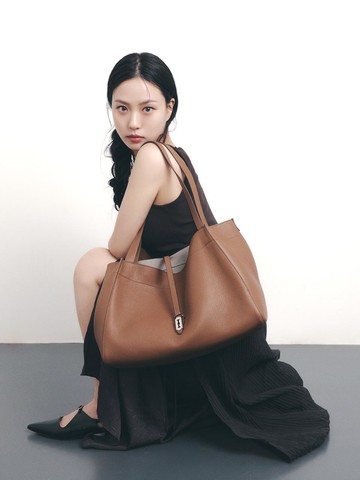 Leather Detachable Base Shopper_3colors