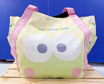 【震撼精品百貨】KeroKeroKeroppi 大眼蛙 Sanrio大眼蛙肩背袋/手提袋-春天#13302 震撼日式精品百貨