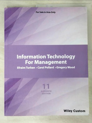 【書寶二手書T4／大學理工醫_JYB】Information Technology for Management_Carol Pollard