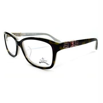 Vivienne Westwood 英國Anglomania貴氣土星★閃亮鑲鑽光學眼鏡(黃琥珀)AN28802
