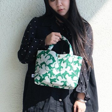 【錦源興】藍白拖輕便提袋 (綠) l 超輕 手提袋 手提包 小托特包