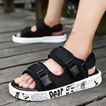 涼鞋 男夏季男士兩用越南外穿沙灘鞋 運動休閑涼拖鞋【不二雜貨】