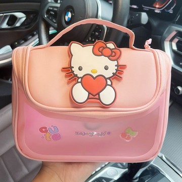 化妝包🎀 卡通化妝包ins風防水便攜女可愛收納袋大號旅行大容量洗漱包
