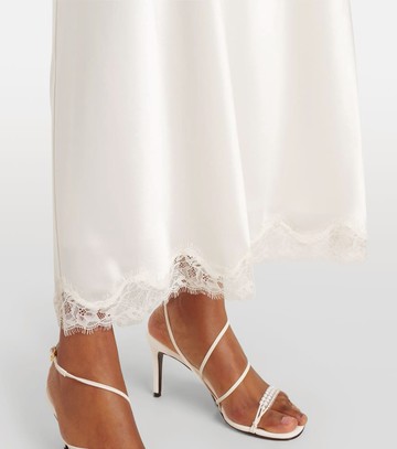 Rixo Bridal Harlan lace-trimmed satin slip dress