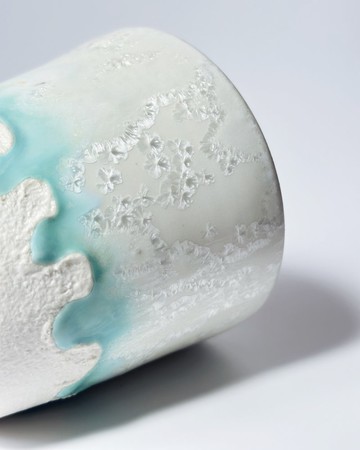 HmmmPottery 白雪雪 結晶花杯 咖啡杯