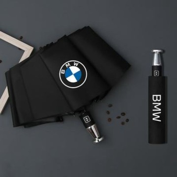 【可訂製車標】車標雨傘 全自動折疊雨傘 賓士 BMW LOGO定製晴雨傘 兩用車用汽車 晴雨兩用 自動傘