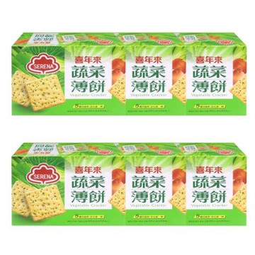 喜年來 蔬菜薄餅x6盒(20公克 X 52入)