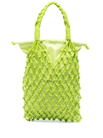 MSGM - mesh tote bag - women - Polyurethane/Polyamide - One Size - Green