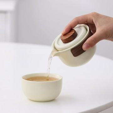 【臺灣出貨 免運】旅行茶具全套陶瓷快客杯一壺四杯戶外露營高檔喝茶泡茶便攜套裝