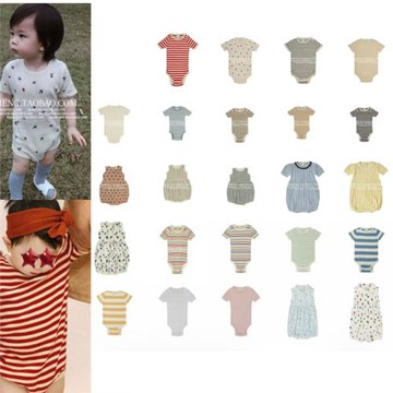 ins款兒童針織連體衣 嬰兒 柔軟 長袖 包屁衣 女童爬服fub26