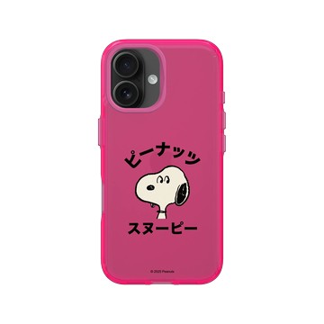 iPhone 16 Clear 粉漾桃 - 史努比 Snoopy - 大頭