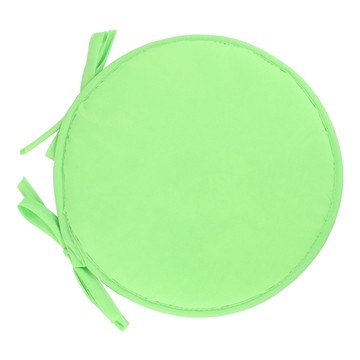 圓形坐墊 海綿綁帶 舒適透氣  淺綠色  38cm