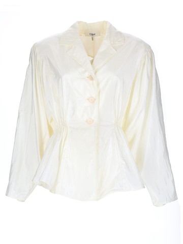 chloé silk blend top