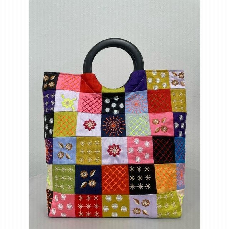 SALE 10%OFF】ベトナムバッグ 刺繍バッグ パッチワーク