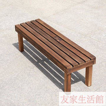 附發票 免稅 長條凳花架防腐木防水木質單層多肉一層落地室外陽臺置物花架戶外 YJ/al210 快速出貨 公司貨