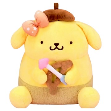 KHTOY 三麗鷗 邱比特系列 布丁狗 絨毛玩具 16吋  38cm  黃色  1個