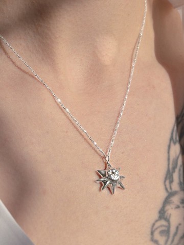 (K-pop Super Junior 厲旭 著用) 嬰兒阿波羅項鍊 - 銀