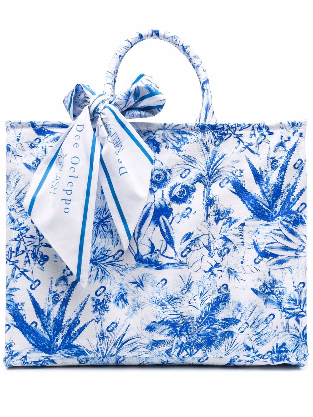 Dee Ocleppo - floral organic canvas tote bag - women - Organic Canvas - One Size - White