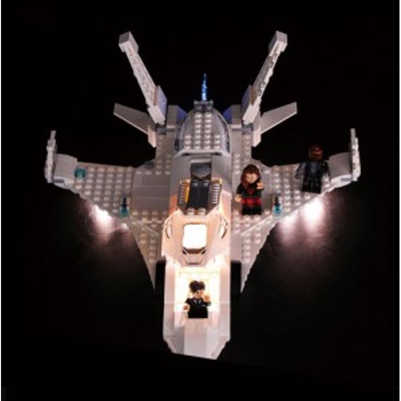 MOC LEGO レゴ ブロック スーパー・ヒーローズ マーベル スパイダーマン 76130 互換 スターク・ジェットとドローン攻撃 LED ライト  キッ | LINEショッピング