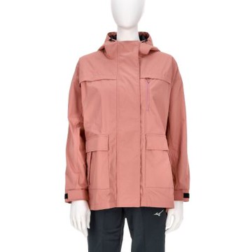 Mizuno 美津濃 女款 玫瑰粉色 防潑水 保暖 刷毛 連帽 運動 休閒 外套 32TEB75466