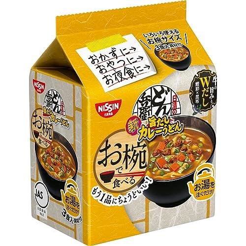 日清食品 お椀で食べるどん兵衛 旨だしカレーうどん 3食パック 102g ×9個