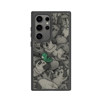 Galaxy S24 Ultra SolidSuit 黑 - 怪奇事物所 Incrediville - 無尾懶熊密集恐懼症