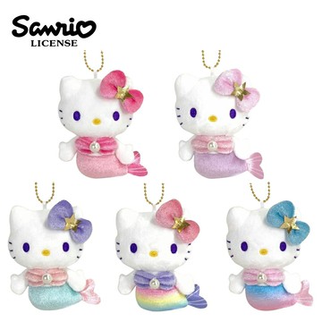 【日本正版】凱蒂貓 美人魚系列 玩偶吊飾 吊飾 娃娃 絨毛玩偶 Hello Kitty 三麗鷗