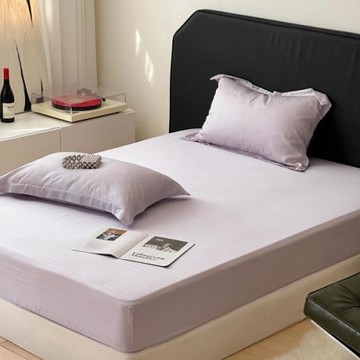 簡約輕奢純色萊賽爾蘭精天絲提花床笠春夏涼感床笠床包床墊保護套