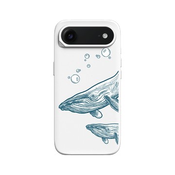 iPhone Air SolidX 白 - MYMY REVERZ TATTOO - 鯨魚母子