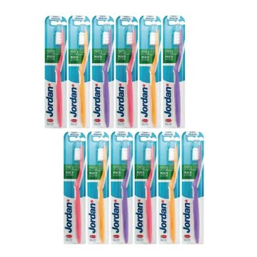 【JORDAN】12支裝 維妙微笑 軟毛 成人牙刷(挪威品牌 顏色隨機出貨)