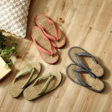 【新年禮物】七島藺草夾腳拖鞋Luce 七島藺草夾腳拖鞋Luce微風藍M號