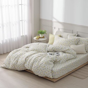 【馨眠Kim Gu Living】100%精梳棉四件式兩用被床包組-煙花(雙人)