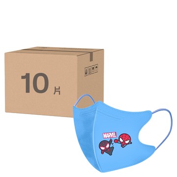 ONEDER 旺達 蜘蛛人系列立體兒童口罩 PR-BBZ009 12 x 10.5 x 0.5cm  藍色  10片  1盒