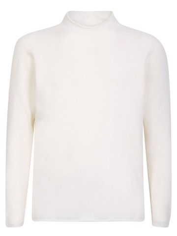 Original Vintage Style High-neck White Sweater