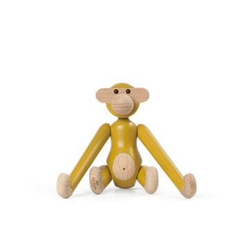 Monkey Mini 木頭迷你猴（復古黃）