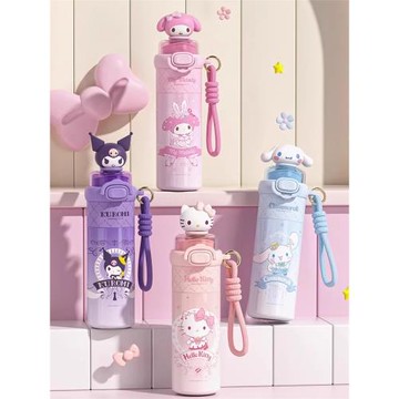 艾可思凱蒂貓兒童保溫杯男女生大容量小巧便攜高顏值2025新款水杯