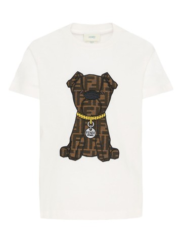 fendi t-shirt with "dog" logo