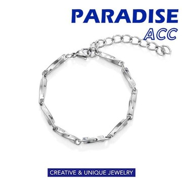 PARADISE  百搭 基礎款 莫比烏斯 鈦鋼 手鏈 冷淡風 316L 醫療鋼 不掉色 不過敏