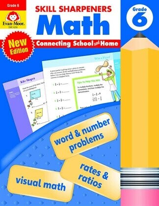 Skill Sharpeners: Math,Grade 6 (1版) Evan Moor  Evan Moor
